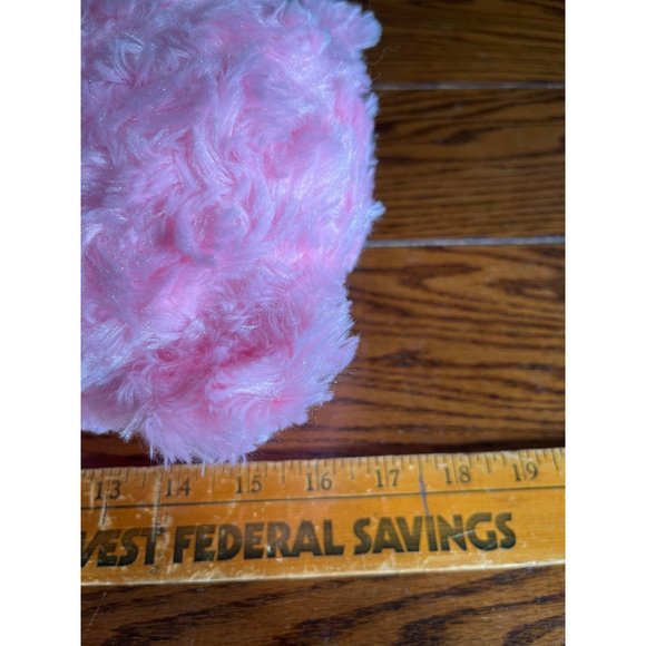 Build A Bear Workshop Teddy Bear Plush 17 in Pink Swirl Heart Nose Blue Eyes BAB - Picture 8 of 8